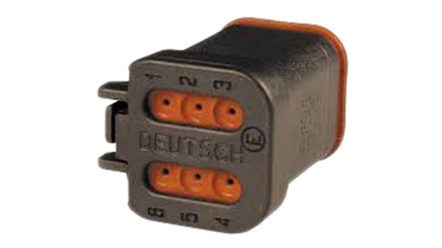 Deutsch DT06 Steckverbinderbaugruppe DT Serie, Stecker, 6, Automotive Steckverbinder für Kfz-Steckverbinder