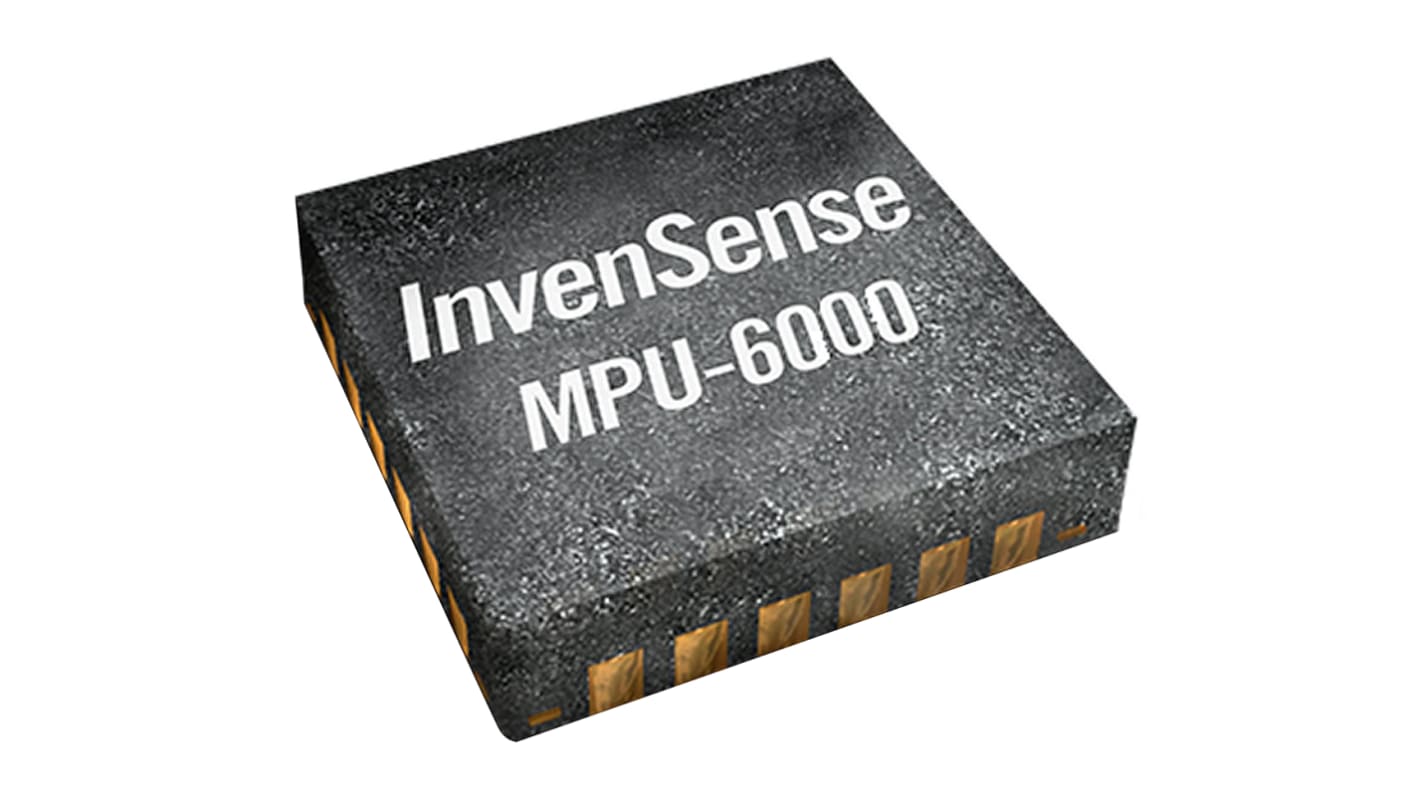 InvenSense 6-Axis Surface Mount Sensor, QFN, I2C, SPI, 24-Pin