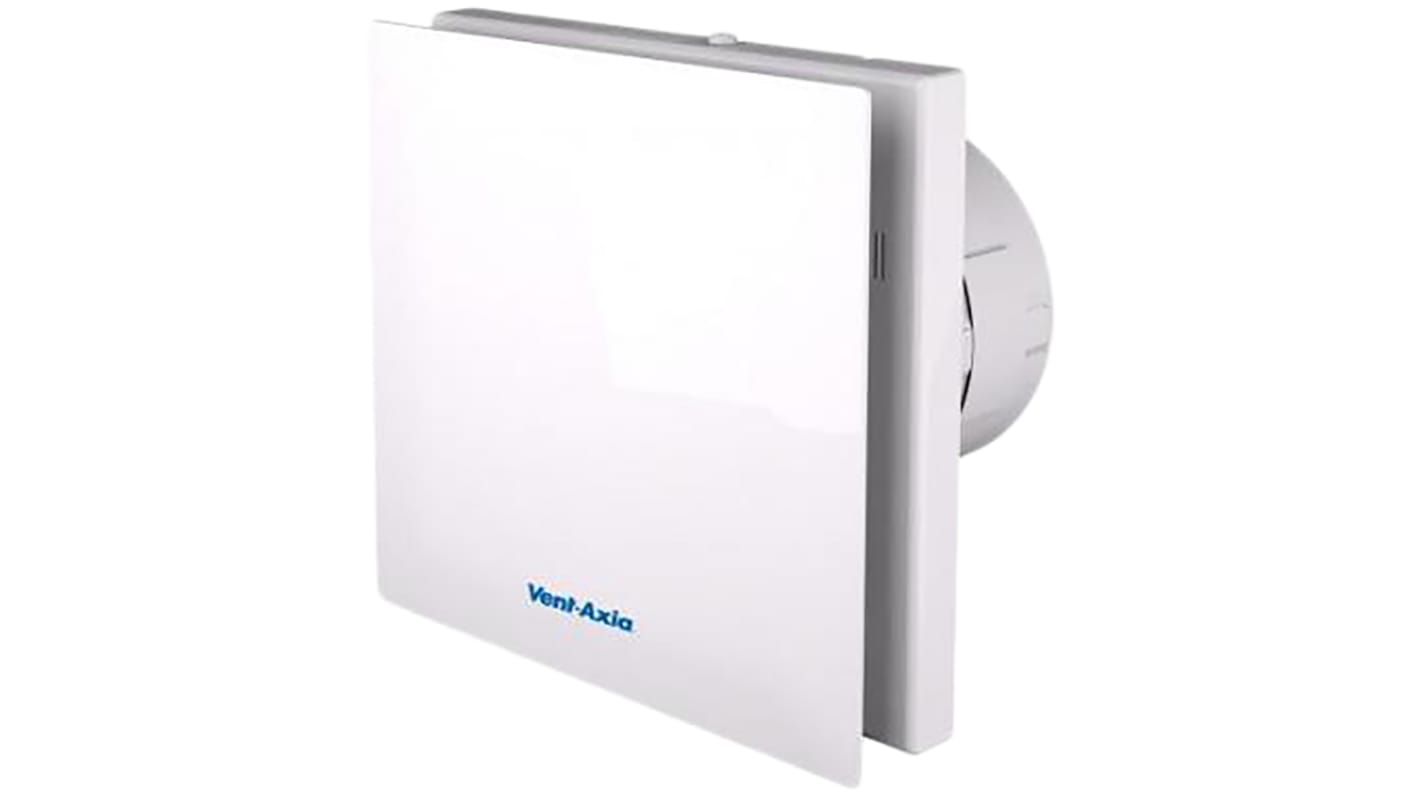 Vent-Axia VASF100 B VASF100 Rectangular Wall Mounted Extractor Fan, Ventilation, 26dB(A), Backdraught Shutters, High