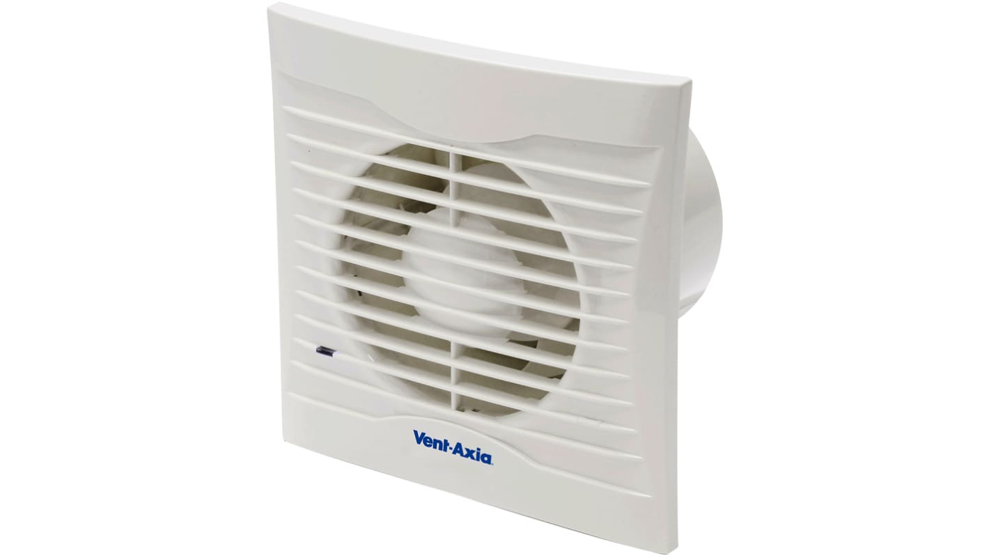 Vent-Axia Silhouette 100T Silhouette Rectangular Ceiling Mounted, Panel Mounted, Wall Mounted Extractor Fan, 75m³/h,