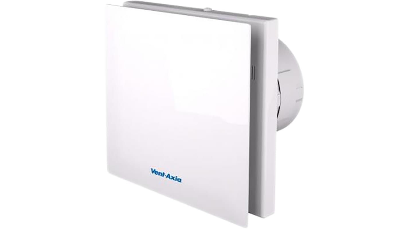 Vent-Axia VASF100T VASF100 Rectangular Wall Mounted Extractor Fan, Ventilation, 26dB(A), Backdraught Shutters, High