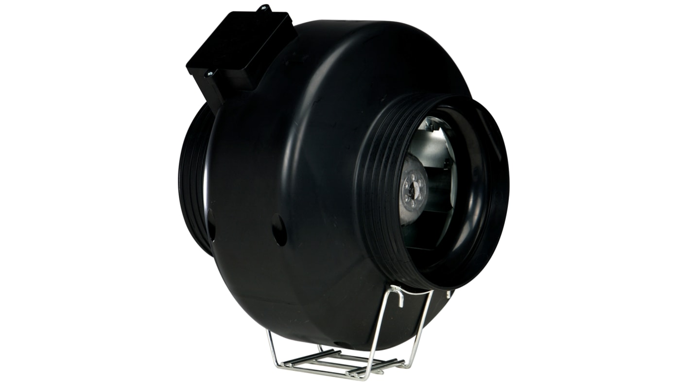 Vent-Axia ACP15012 ACP Round In Line Duct Fan, 320m³/h, Adjustable Mounting, Easy Installation, Tough Plastic Casing,