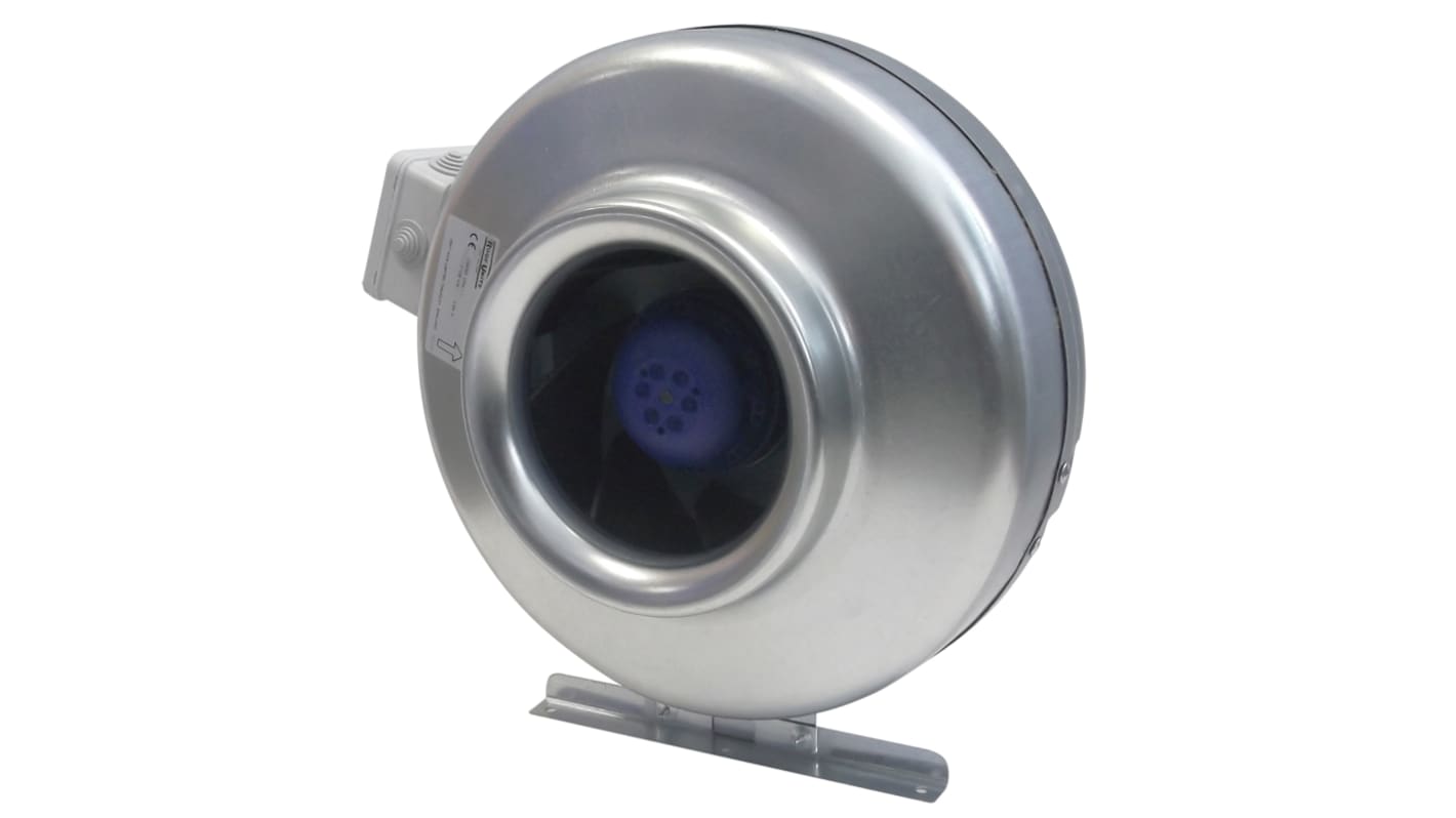 Vent-Axia SDX100 Euro Rectangular In Line Duct Fan, 212m³/h, Four Sealing Rings, Weather Tight Fit, Duct Size 100mm