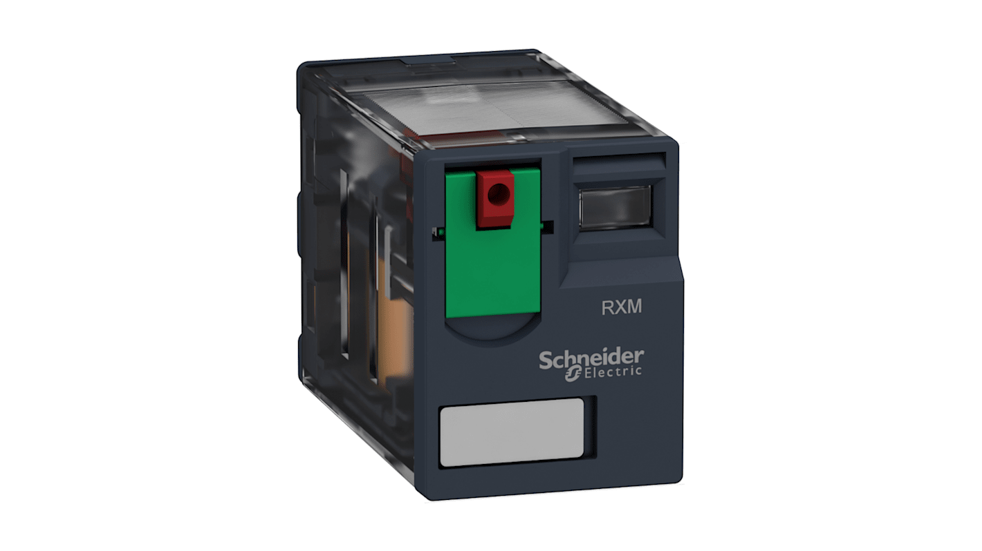 Schneider Electric Harmony Relay RXM 120V ac Spule 3-poliger Wechsler Steckrelais 10A 3630Ω 1.2W Monostabiles Relais