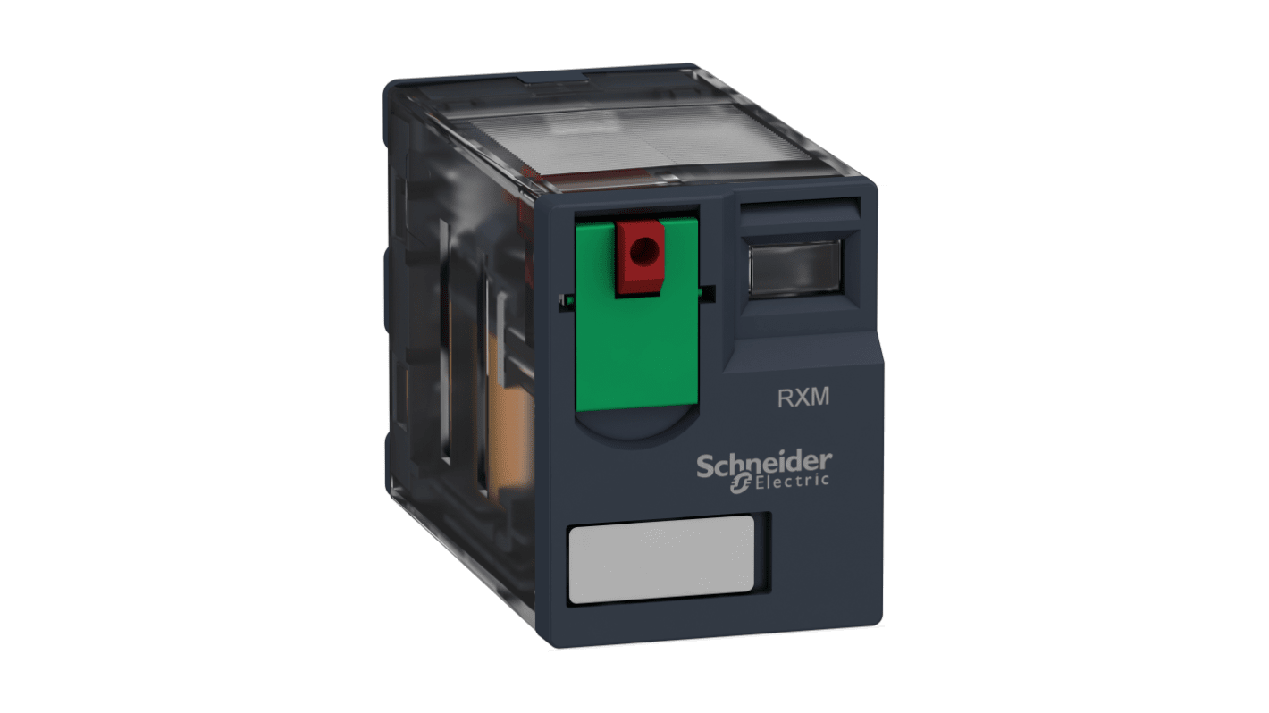 Schneider Electric Harmony Relay RXM 48V ac Spule 3-poliger Wechsler Steckrelais 10A 710Ω 1.2W Monostabiles Relais