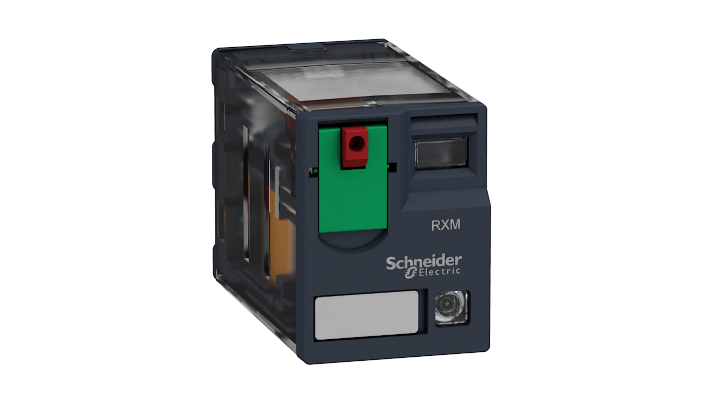 Schneider Electric Harmony Relay RXM 48V ac Spule 3-poliger Wechsler Steckrelais 10A 710Ω 1.2W Monostabiles Relais