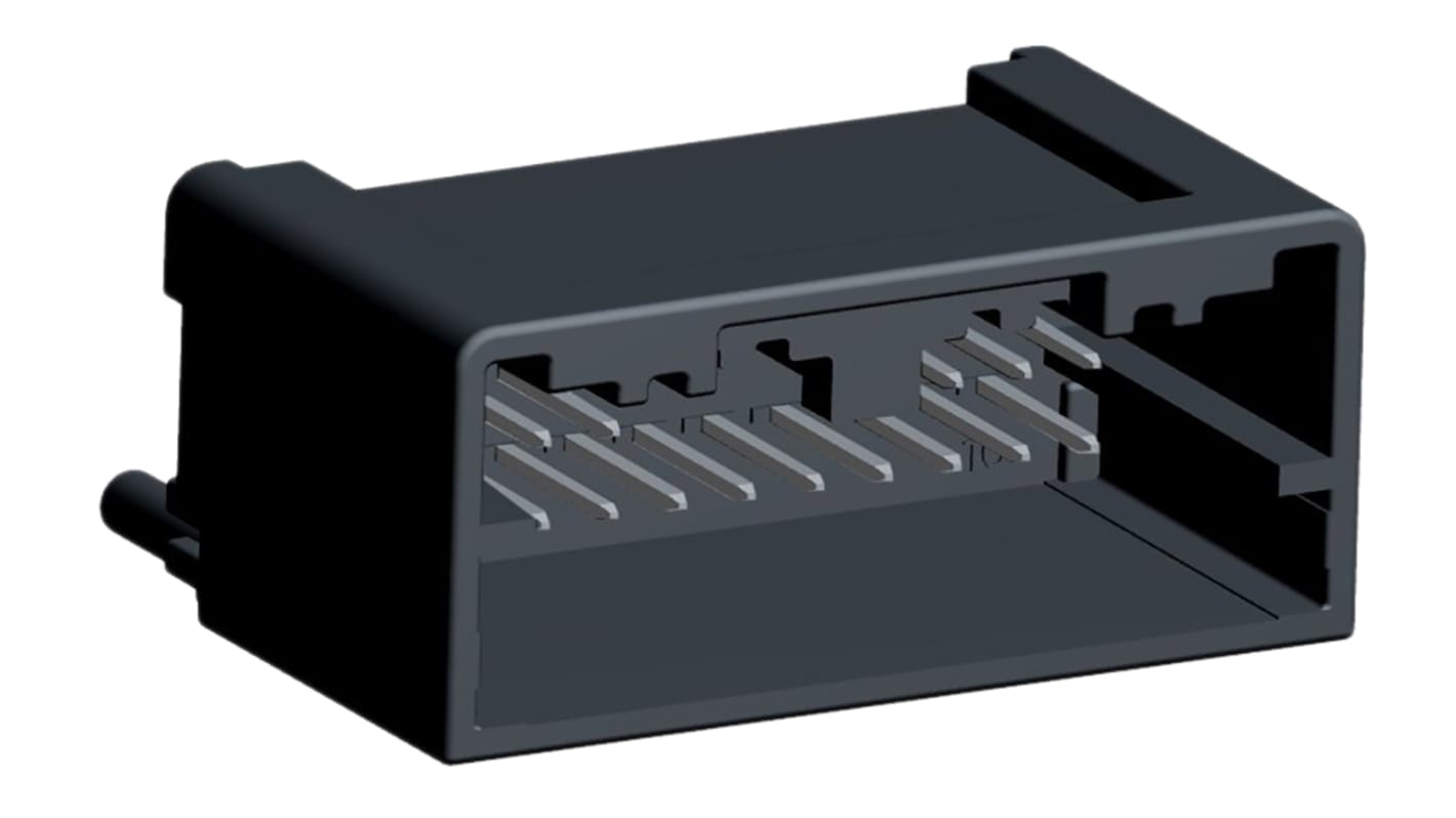 Molex, Mini50 Automotive Connector Plug Black Through Hole 16 Way, Solder Termination 34825-0160