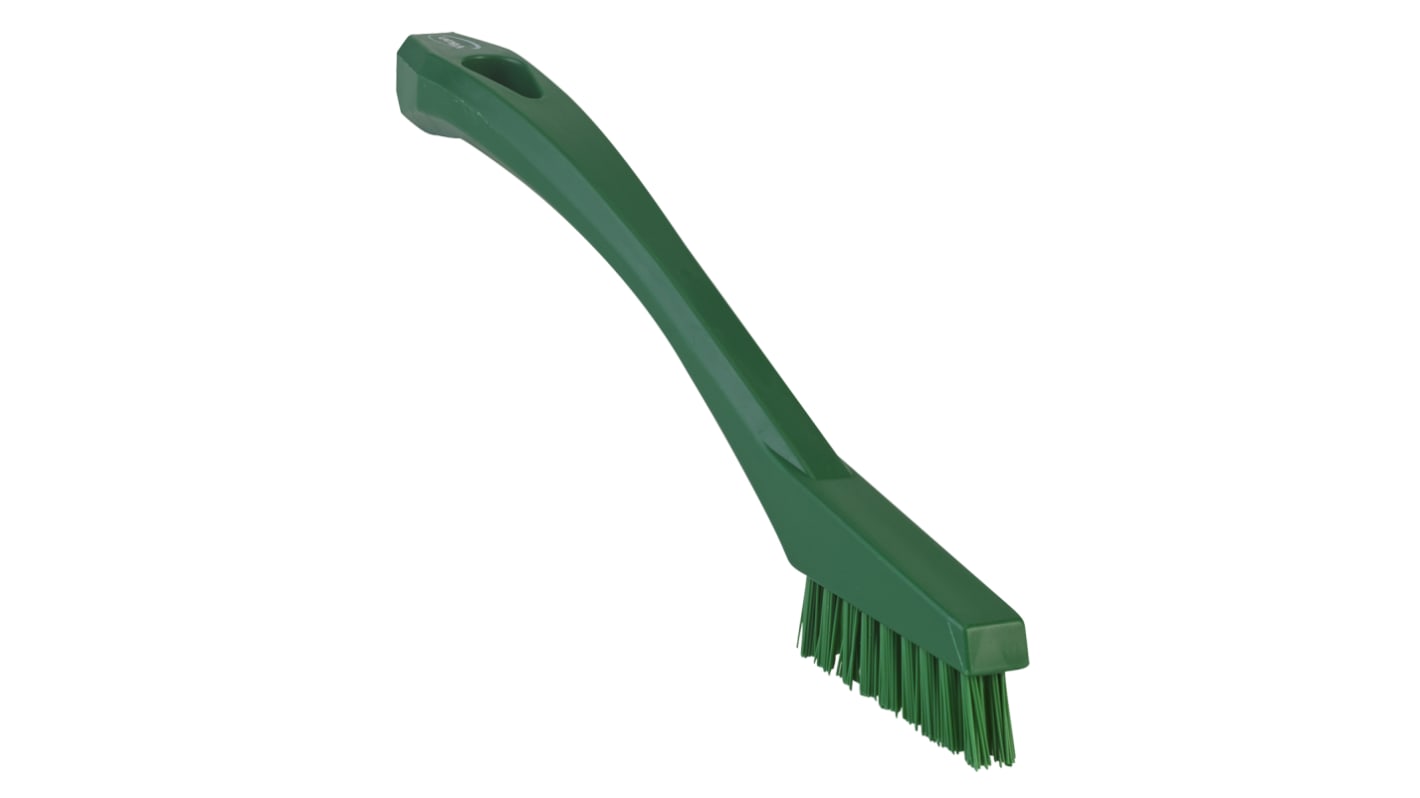 44012 Vikan Extra Hard Bristle Green Scrubbing Brush 15mm bristle length PET bristle material RS