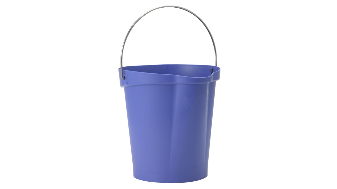 12L Plastic Purple Bucket With Handle