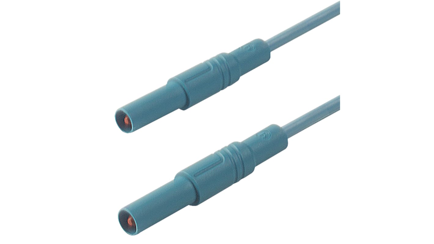 Hirschmann Test & Measurement, 32A, 1000V ac/dc, Blue, 500mm Lead Length