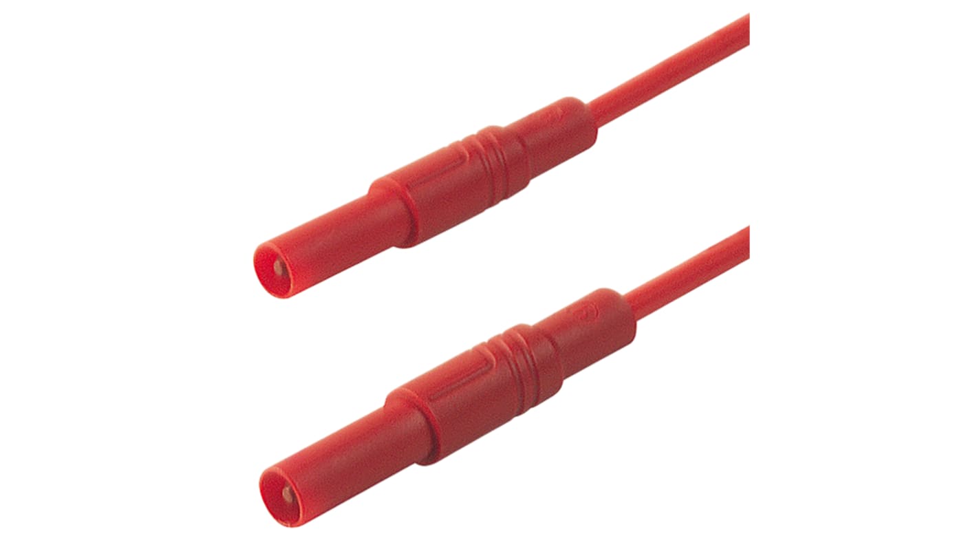 Hirschmann Test & Measurement, 16A, 1000V ac/dc, Red, 1m Lead Length