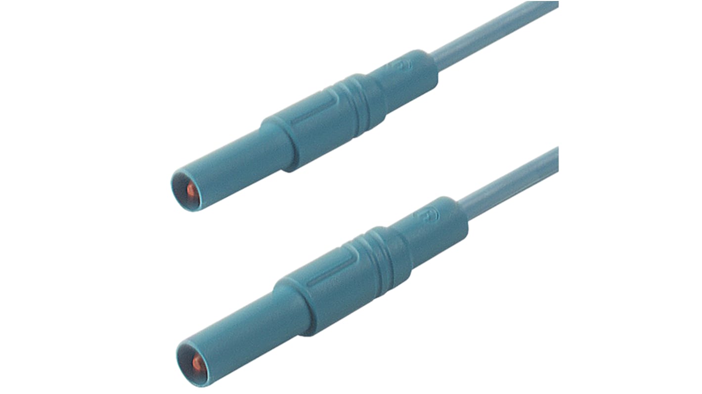 Hirschmann Test & Measurement, 16A, 1000V ac/dc, Blue, 1m Lead Length