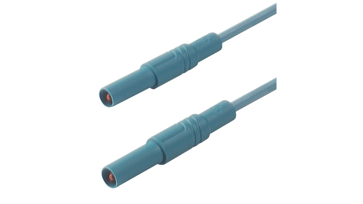 Hirschmann Test & Measurement, 16A, 1000V ac/dc, Blue, 2m Lead Length