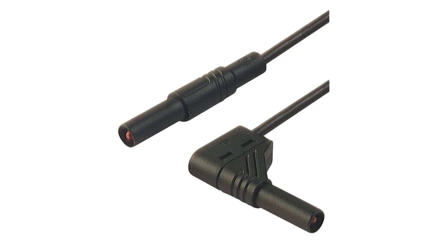 Hirschmann Test & Measurement, 32A, 1000V ac/dc, Black, 500mm Lead Length