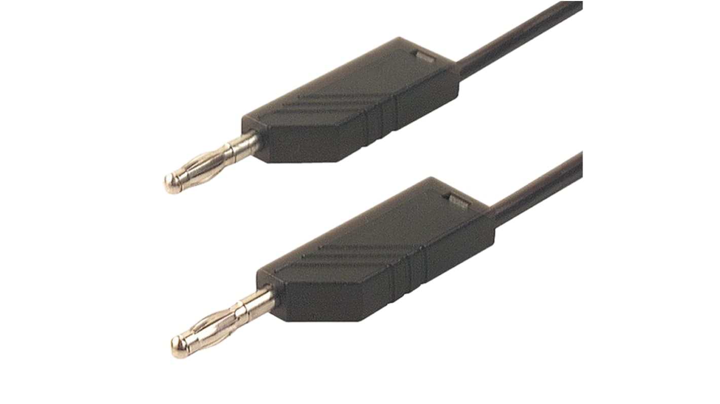 Hirschmann Test & Measurement, 32A, 30 V ac, 60V dc, Black, 1.5m Lead Length