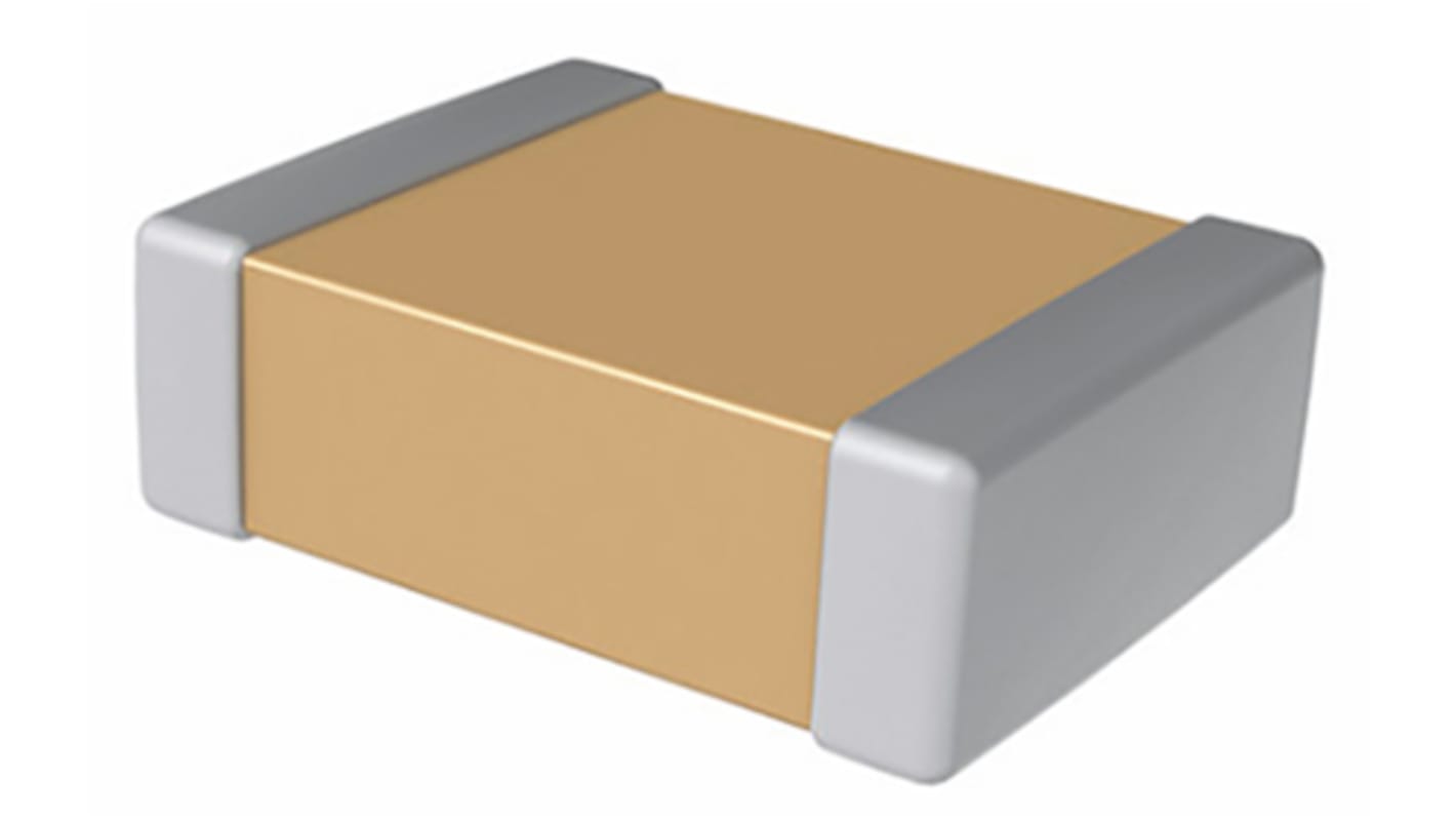 KEMET 2.2nF Multilayer Ceramic Capacitor MLCC, 25V dc V, ±10% , SMD