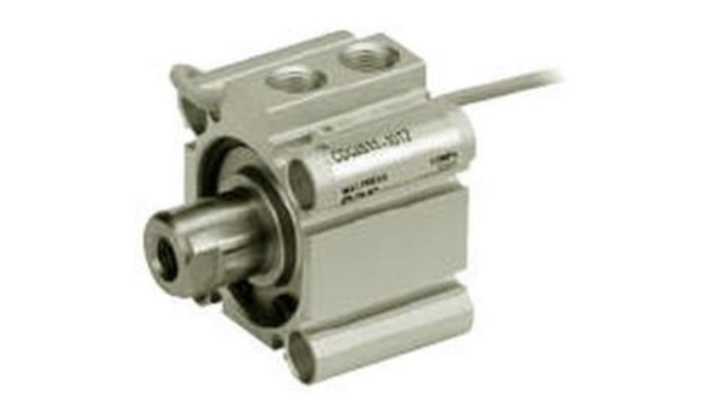 SMC Pneumatik-Kompaktzylinder doppeltwirkend, Bohrung Ø 40mm / Hub 75mm, bis 1 MPa