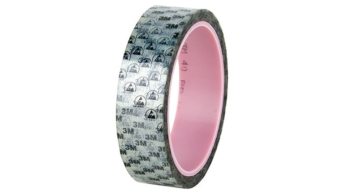 3M Tape 40 Clear PET Electrical Tape, 25mm x 66m