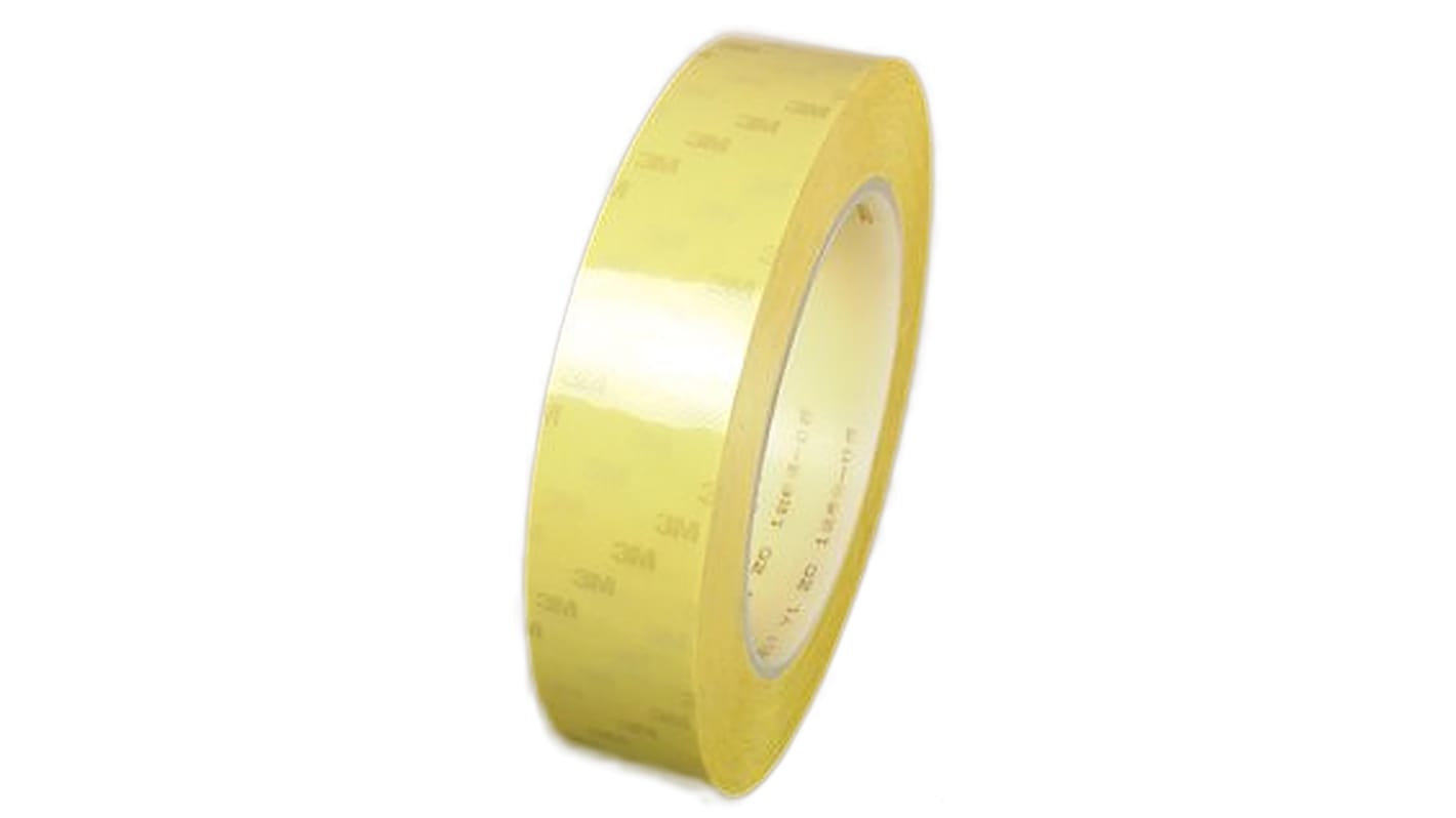 3M Tape 56 Yellow PET Electrical Tape, 25mm x 66m