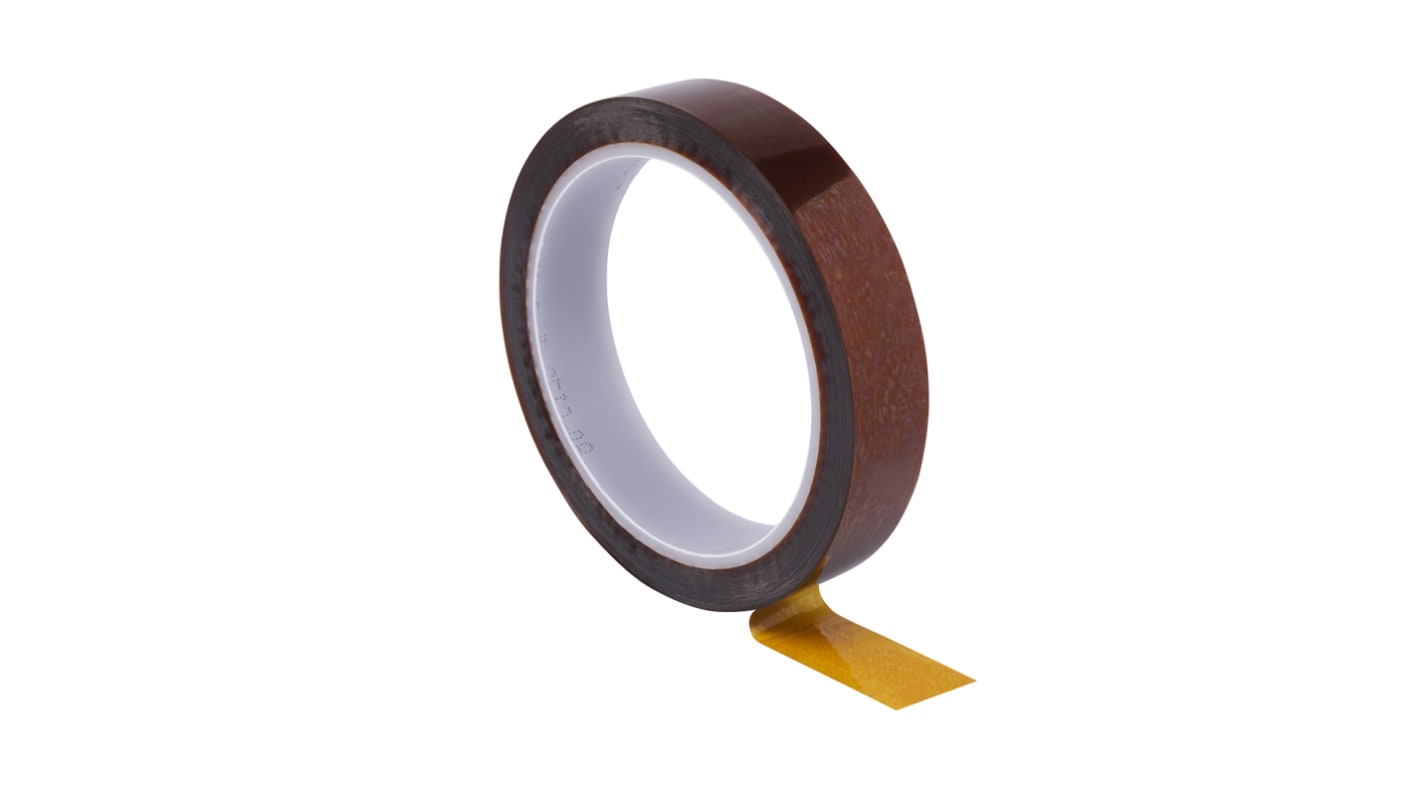 3M Scotch 1205 Amber Polyimide Film Electrical Tape, 12mm x 33m