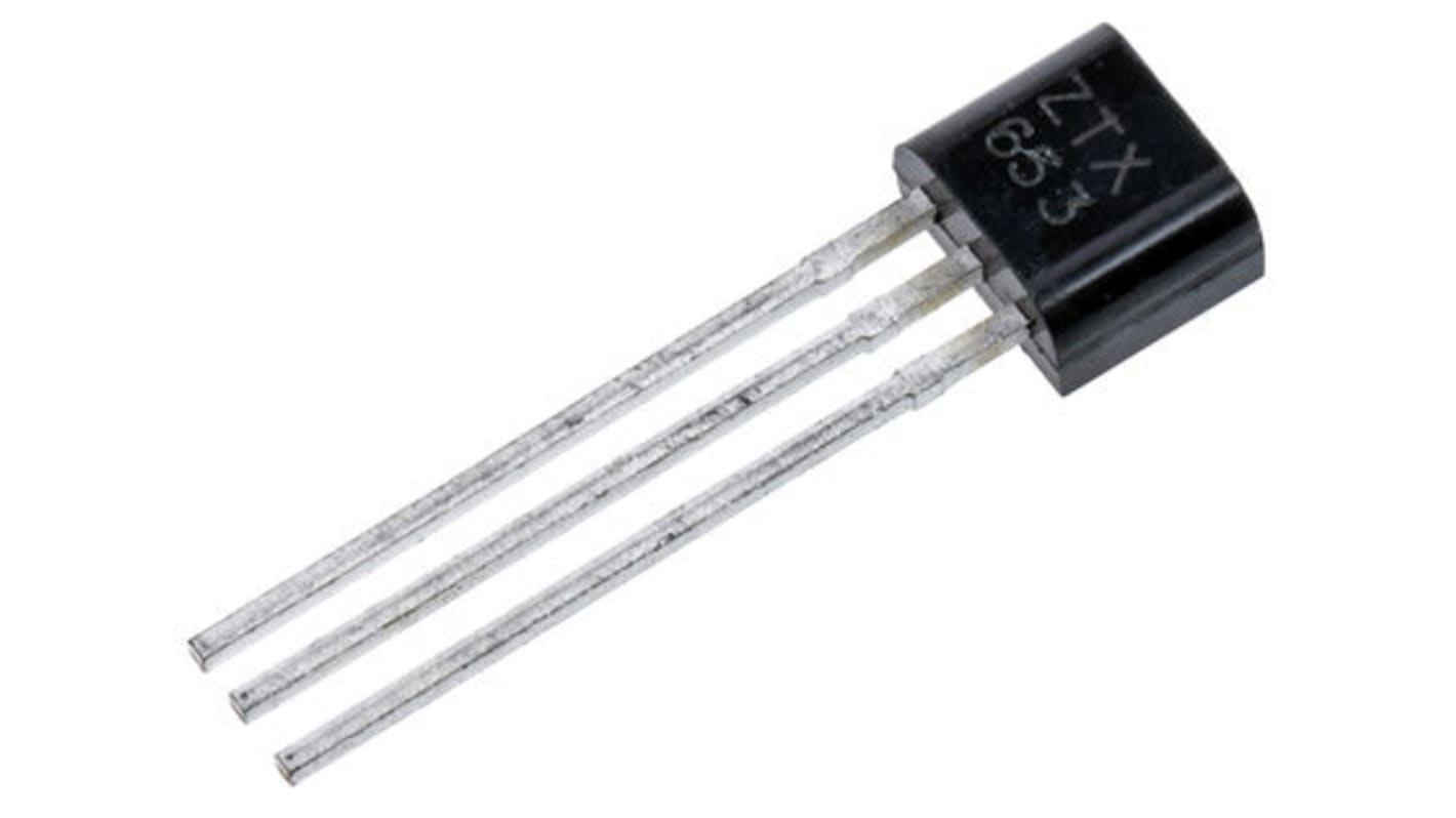 ZTX855 | DiodesZetex NPN トランジスタ, 4 A, TO-92, スルー ZTX855 | DiodesZetex NPN トランジスタ, 4 A, TO-92, スルー