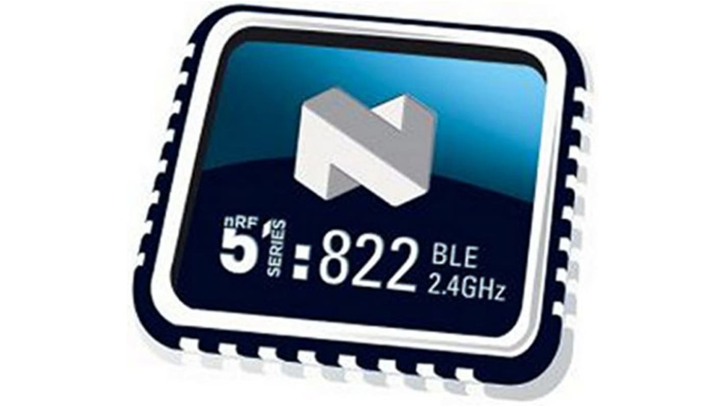 System-On-Chip SOC Bluetooth Nordic Semiconductor NRF51822-QFAA-T, MCU Bluetooth Smart per Segnalatori luminosi,