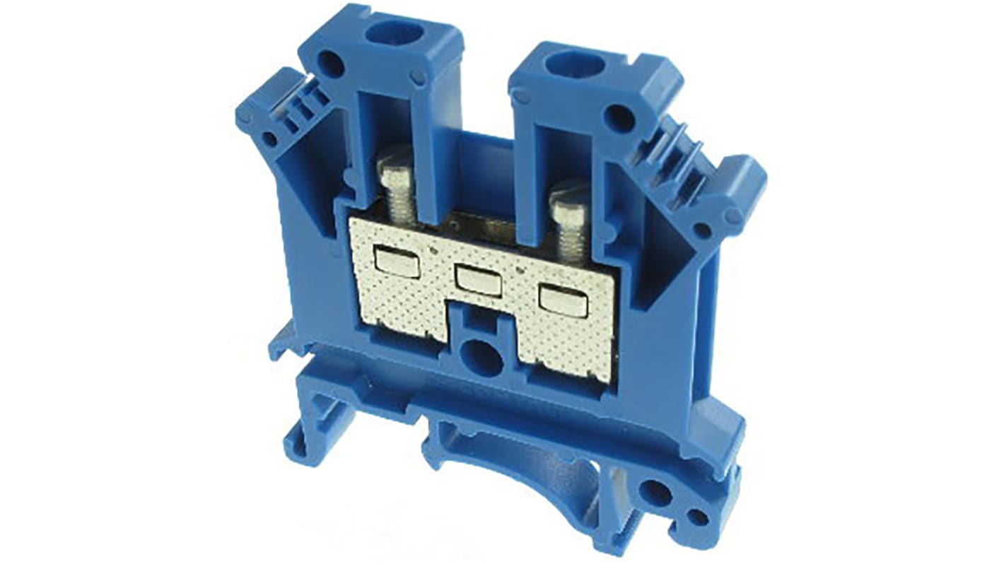 Phoenix Contact 3003091 UK 4 BU Series Blue, 0.2 → 4mm², Single-Level, Screw Termination