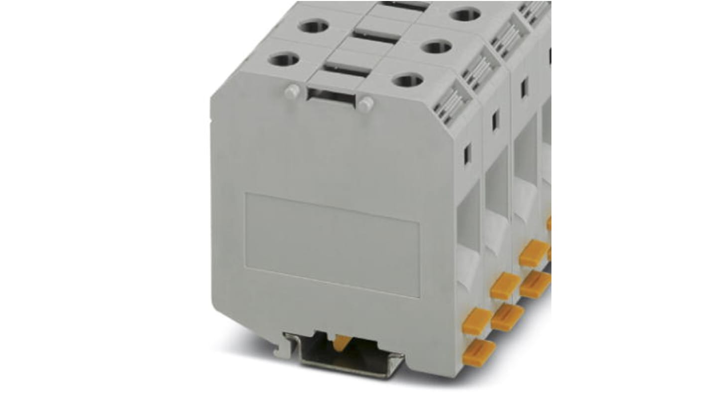 Phoenix Contact UKH 50-IB Series Grey DIN Rail Terminal Block, 16 → 50mm², Single-Level, Screw Termination