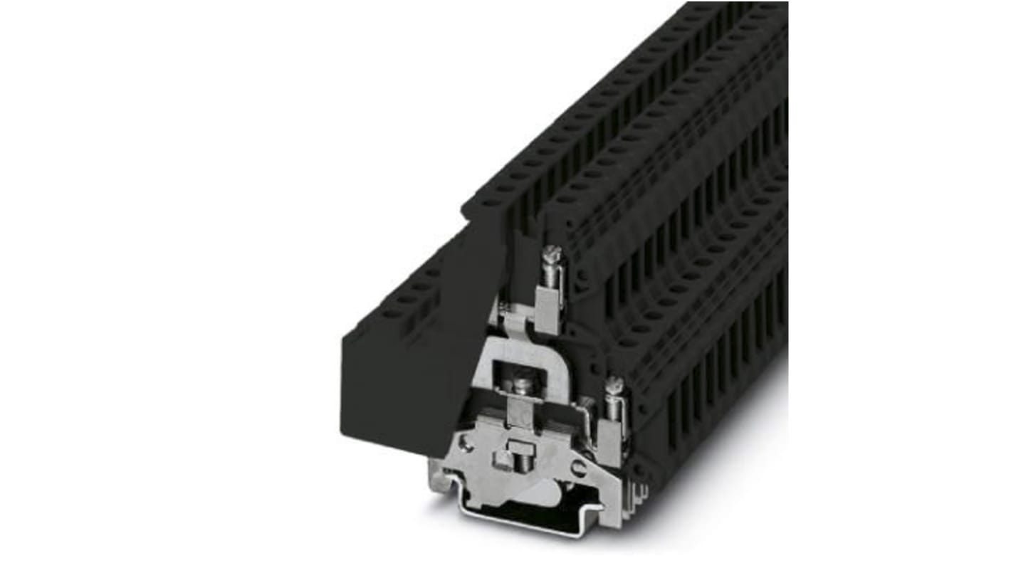 Phoenix Contact 3022250 UKKB5-PE BK Series Black, Yellow, Double-Level, Screw Termination