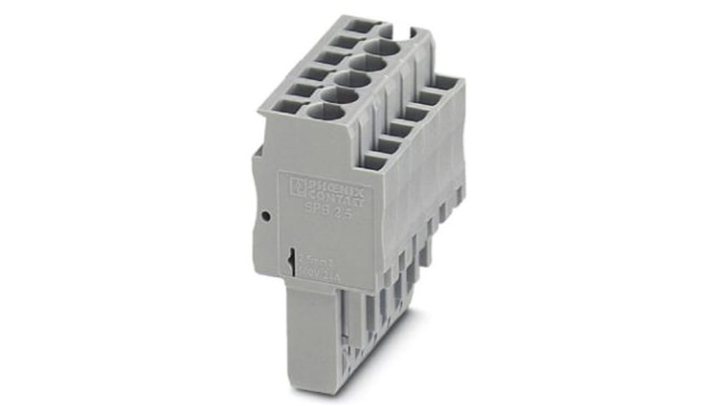 Phoenix Contact, SPB 2.5/ 7, 7 Way, Pluggable Terminal Block, Plug, 3040164