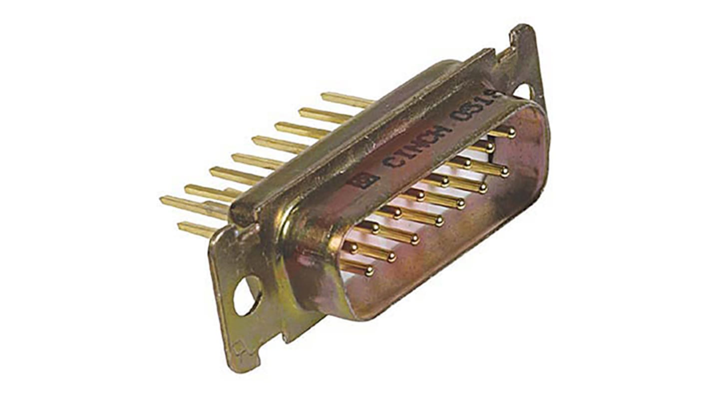 Cinch Connectors D 15 Way Right Angle Panel Mount D-sub Connector Plug