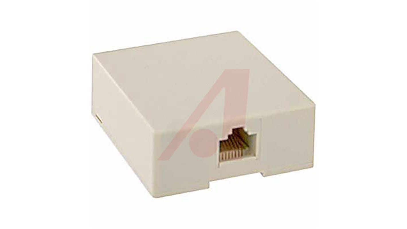 Módulo de conector hembra RJ Cinch Connectors Cat4 1 vía vías RJ45 Recto