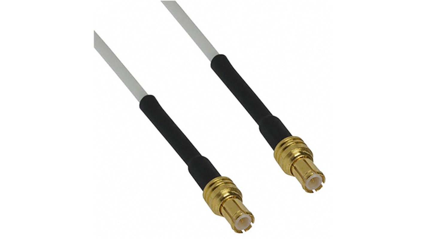 Cinch RG178同轴电缆, 152.4mm长, 50 Ω, MCX公插转MCX公插, 415系列