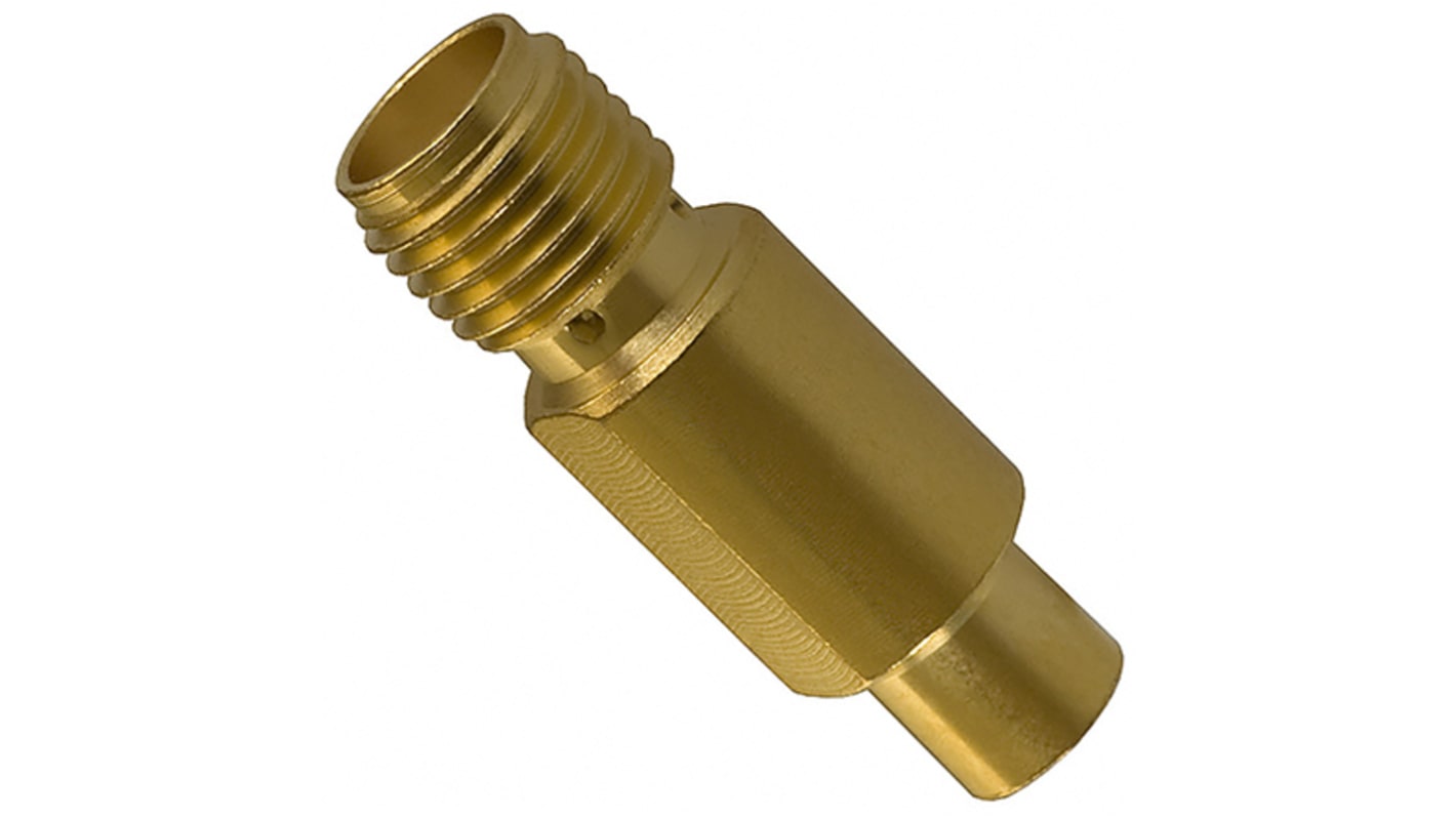 Cinch MCX, SMA Series, Jack Cable Mount SMA Connector, 50Ω, Straight Body