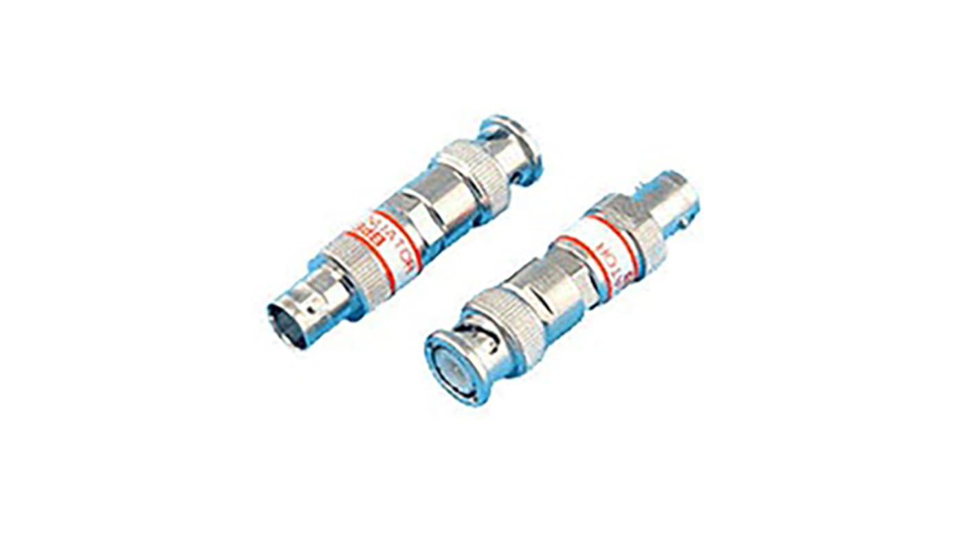 Cinch 50Ω RF Attenuator Straight BNC Connector BNC Plug to BNC Socket 3dB, Operating Frequency 0 → 2GHz