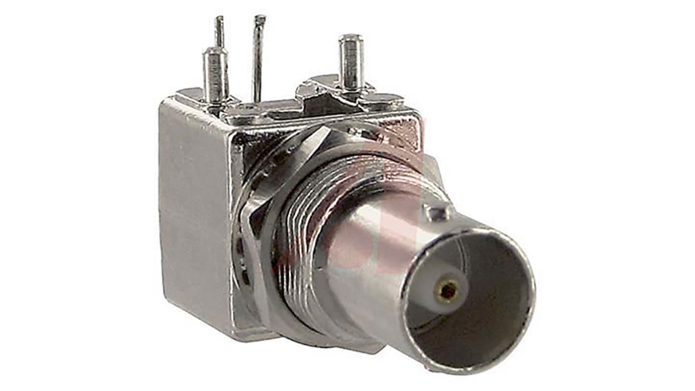 Cinch Connectors, Jack PCB Mount BNC Connector, 75Ω, Through Hole Termination, Right Angle Body