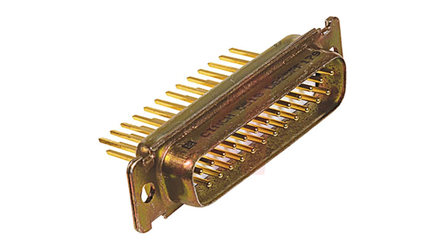 Cinch Connectors, D Panel Mount, 25 Pin D-sub Connector Plug, Shell Size B