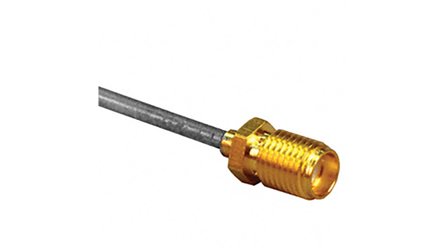 Cinch Connectors SMA Series, Jack Cable Mount SMA Connector, 50Ω, Solder Termination, Straight Body