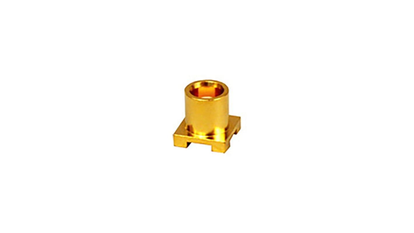 Cinch Connectors MCX Series, jack PCB Mount MCX Connector, 50Ω, Solder Termination, Straight Body