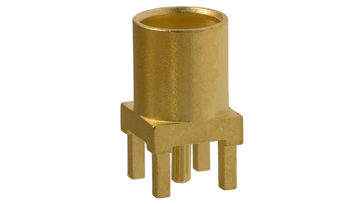 Cinch Connectors MMCX Series, Jack PCB Mount MMCX Connector, 50Ω, Solder Termination, Straight Body