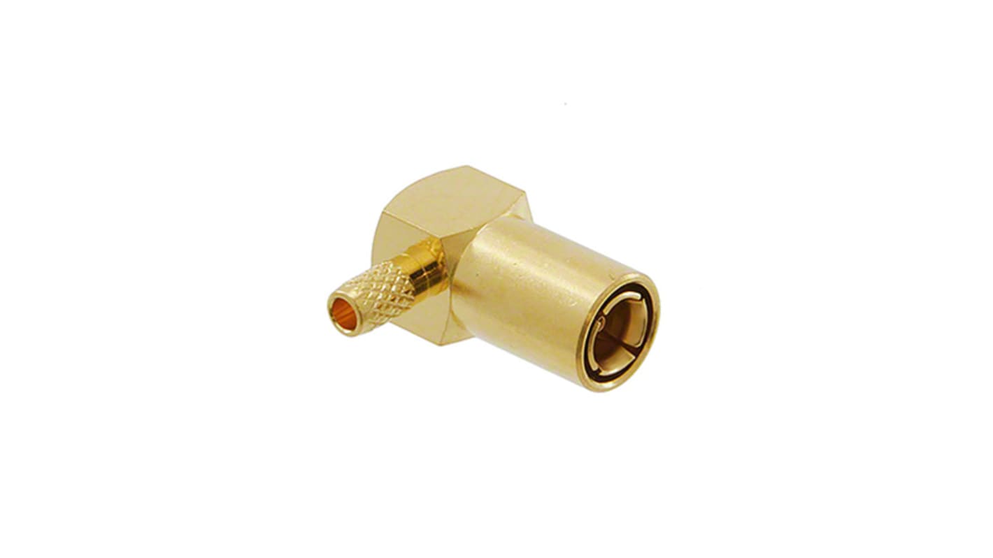 Connettore coassiale Angolo destro Cinch, Maschio, 75Ω, Montaggio su cavo