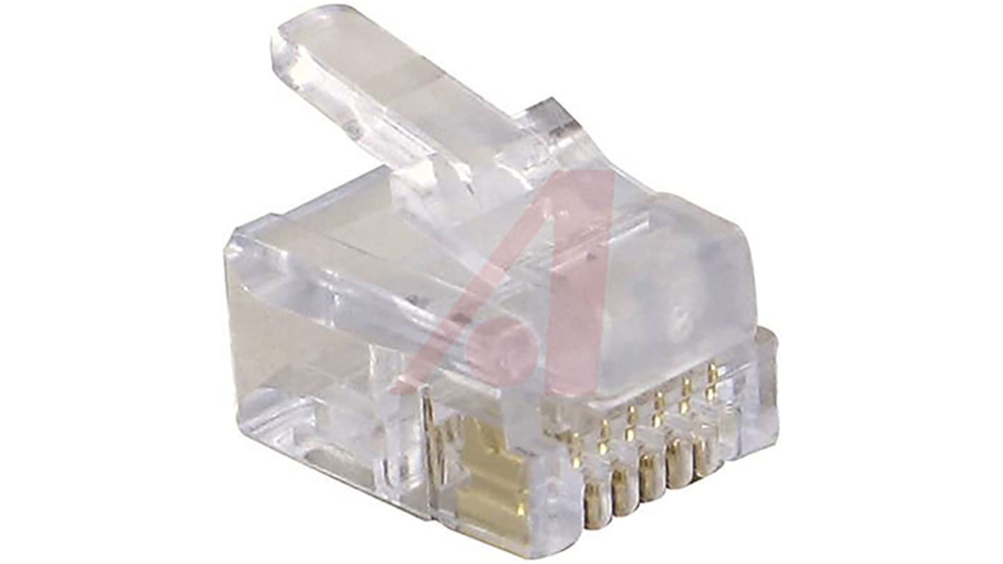 Cinch 32 Series Male RJ12 Connector, Cable Mount, Cat5e Straight 6P6C -Way