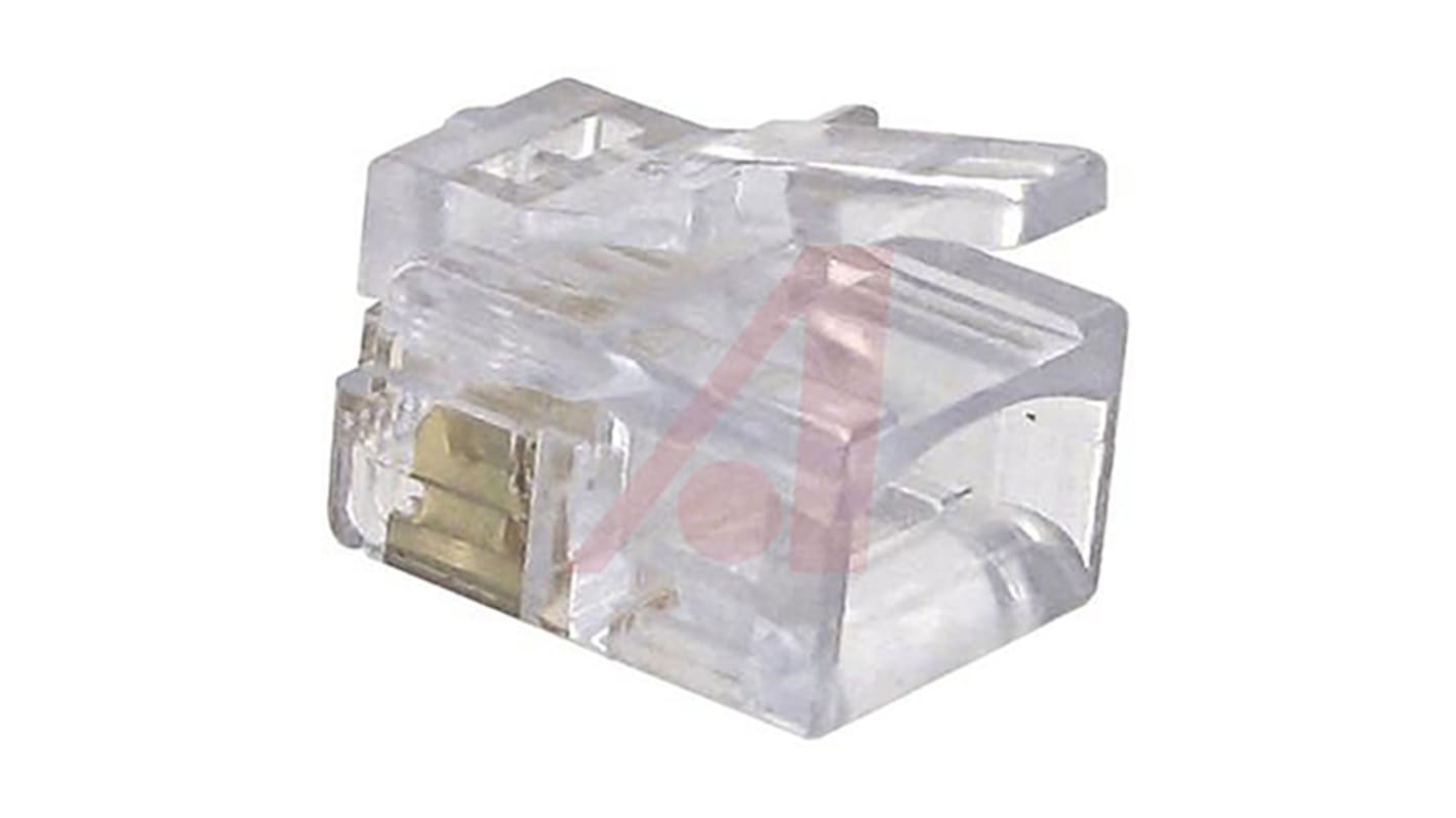 Cinch RJ12超五类水晶头, 电缆安装, 6P6C路, 直向, 32系列