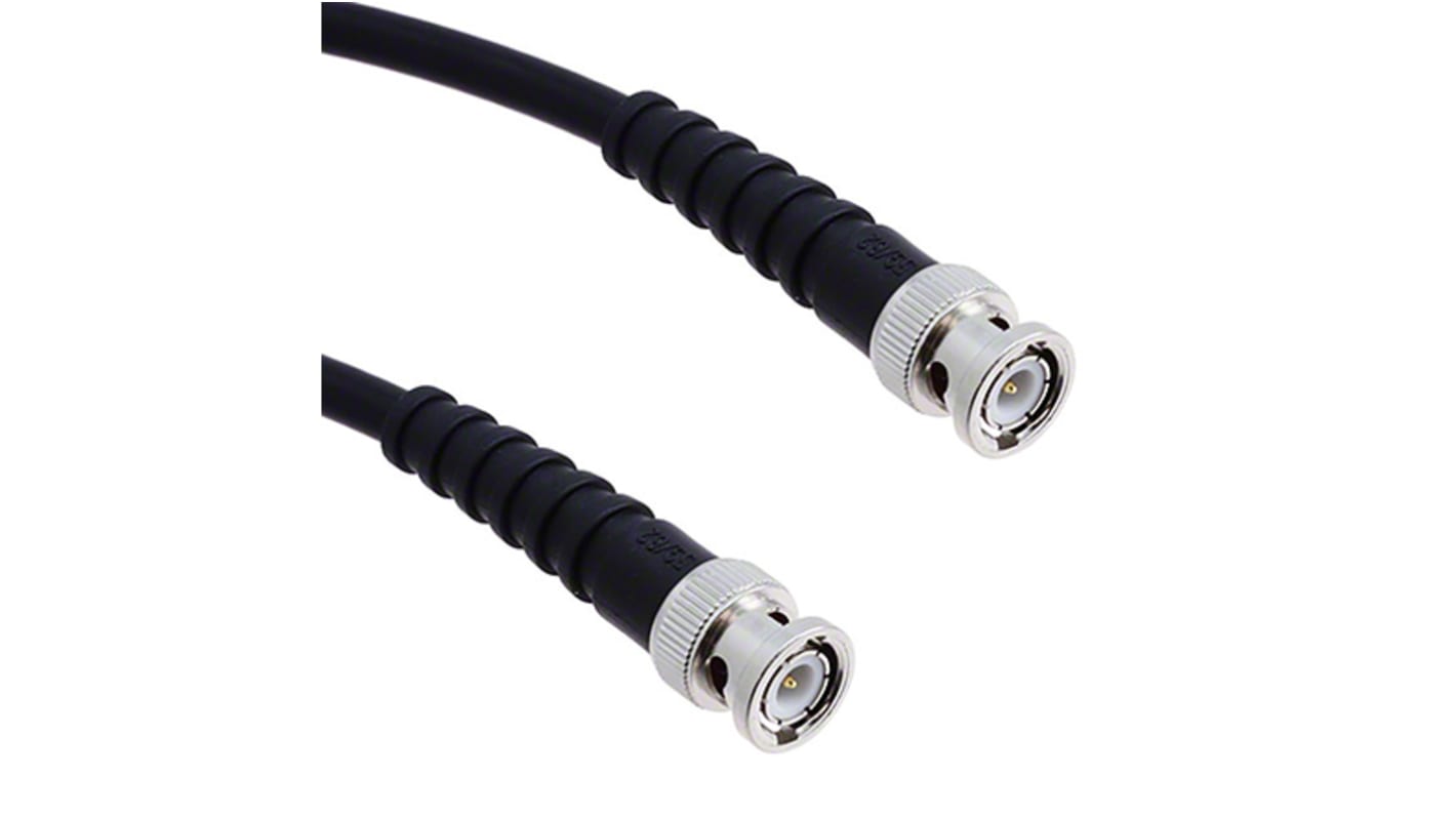 Cinch 415 Series Male BNC to Male BNC Coaxial Cable, 304.8mm, RG59 Coaxial, Terminated