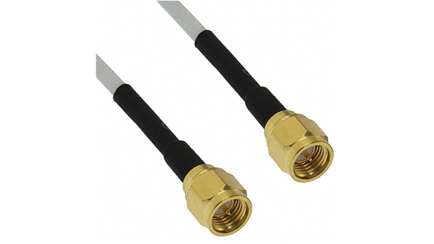 Cinch 415 Series Male SMA to Male SMA, 1.22m, RG178 Coaxial, Terminated50 Ω