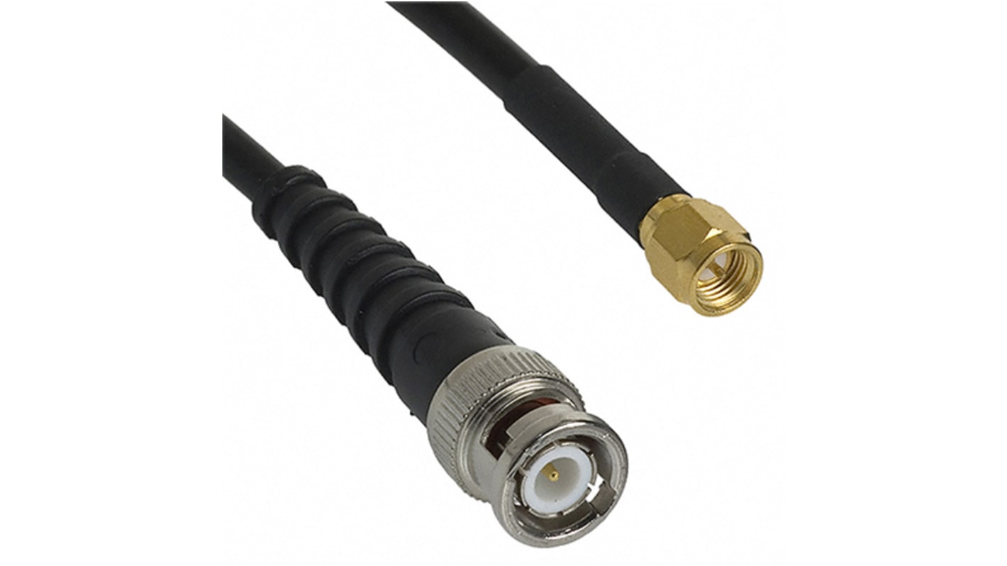Cinch 415 Series Male SMA to Male BNC, 609.6mm, RG58 Coaxial, Terminated50 Ω