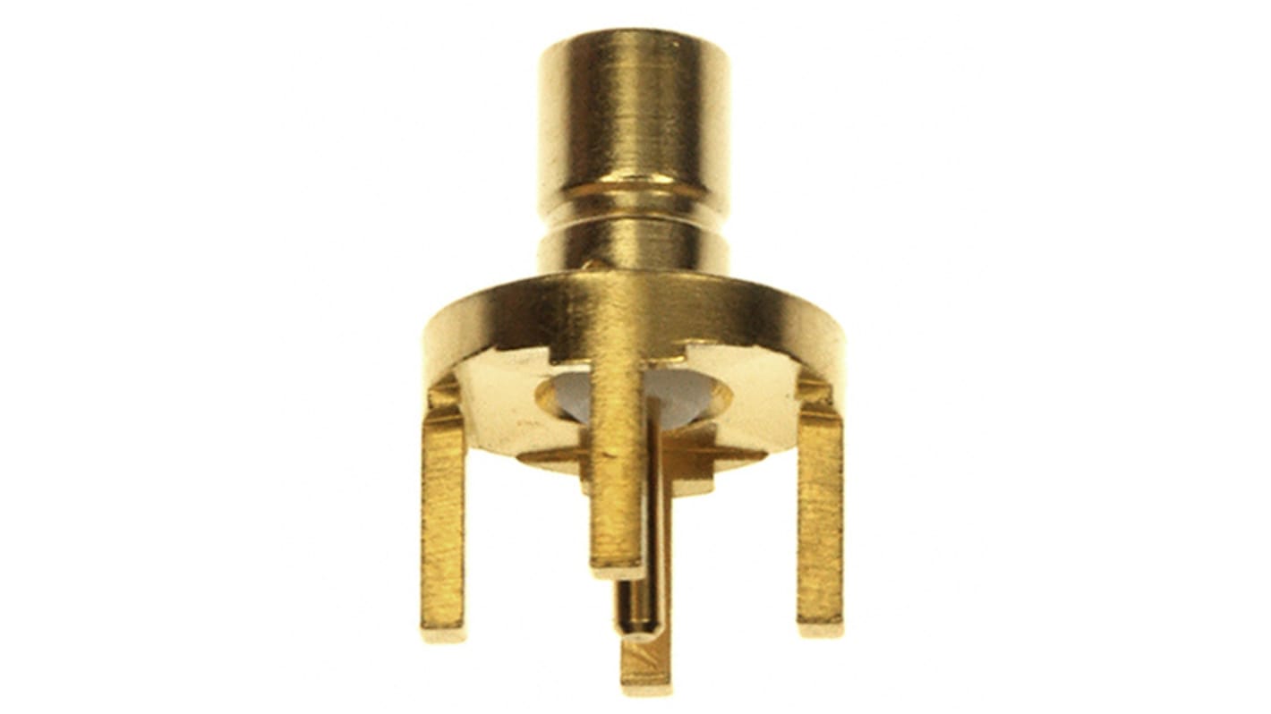 Cinch Connectors SMB Series, Jack PCB Mount SMB Connector, 50Ω, Solder Termination, Straight Body