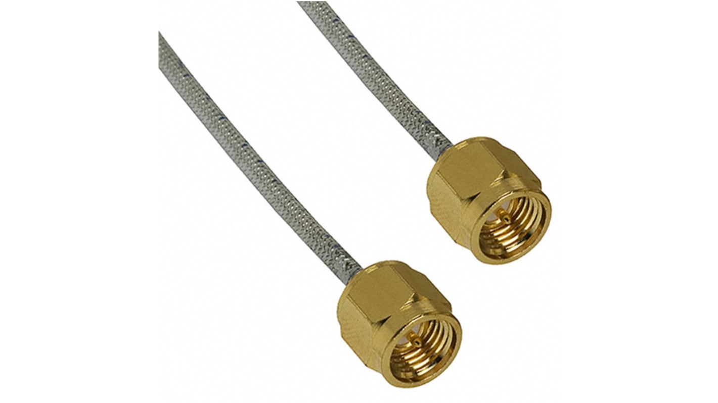 Cinch 415 Series Male SMA to Male SMA Coaxial Cable, 76.2mm, Hand Formable 0.086 Coaxial, Terminated