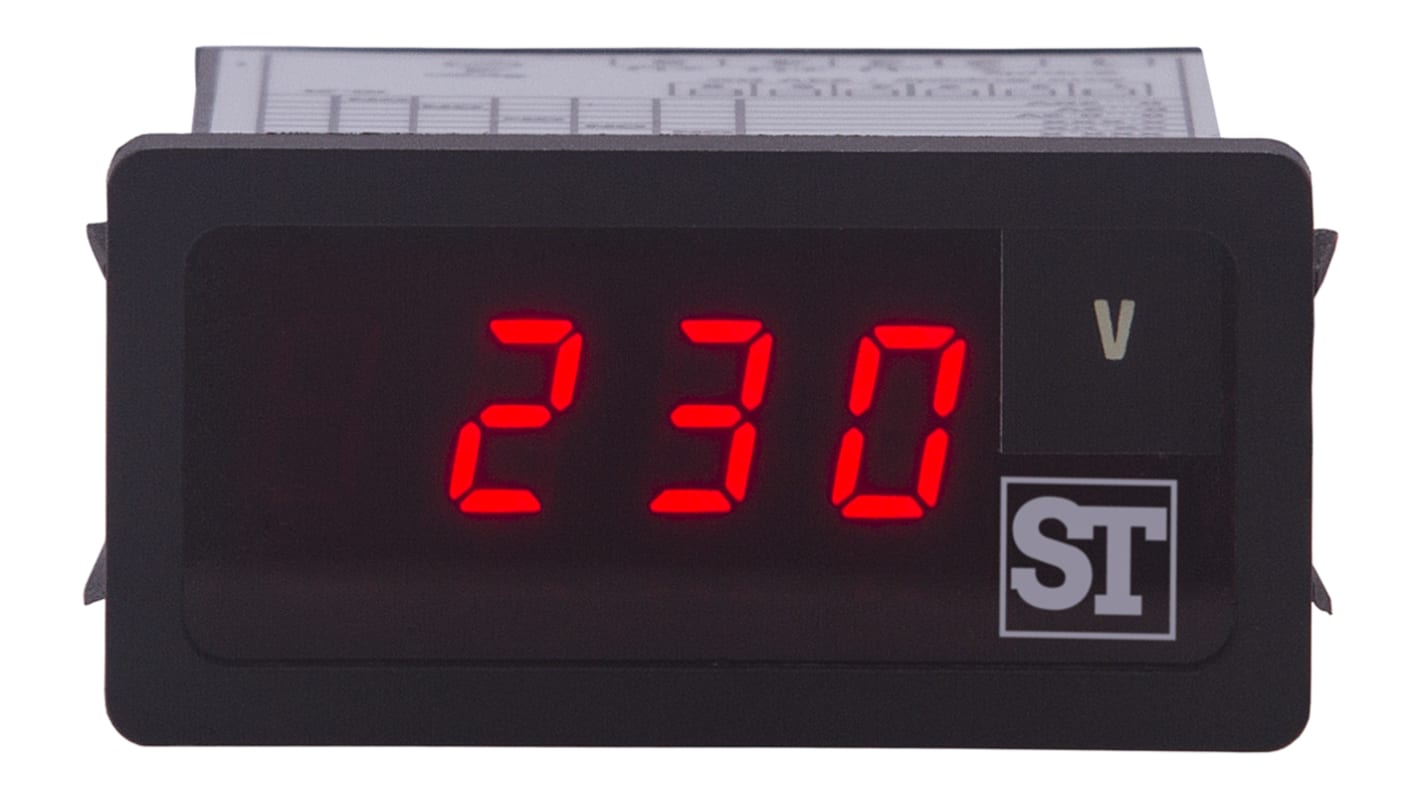 Sifam Tinsley Beta 90 7 Segment Display Digital Panel Multi-Function Meter for Voltage, 22.2mm x 45mm