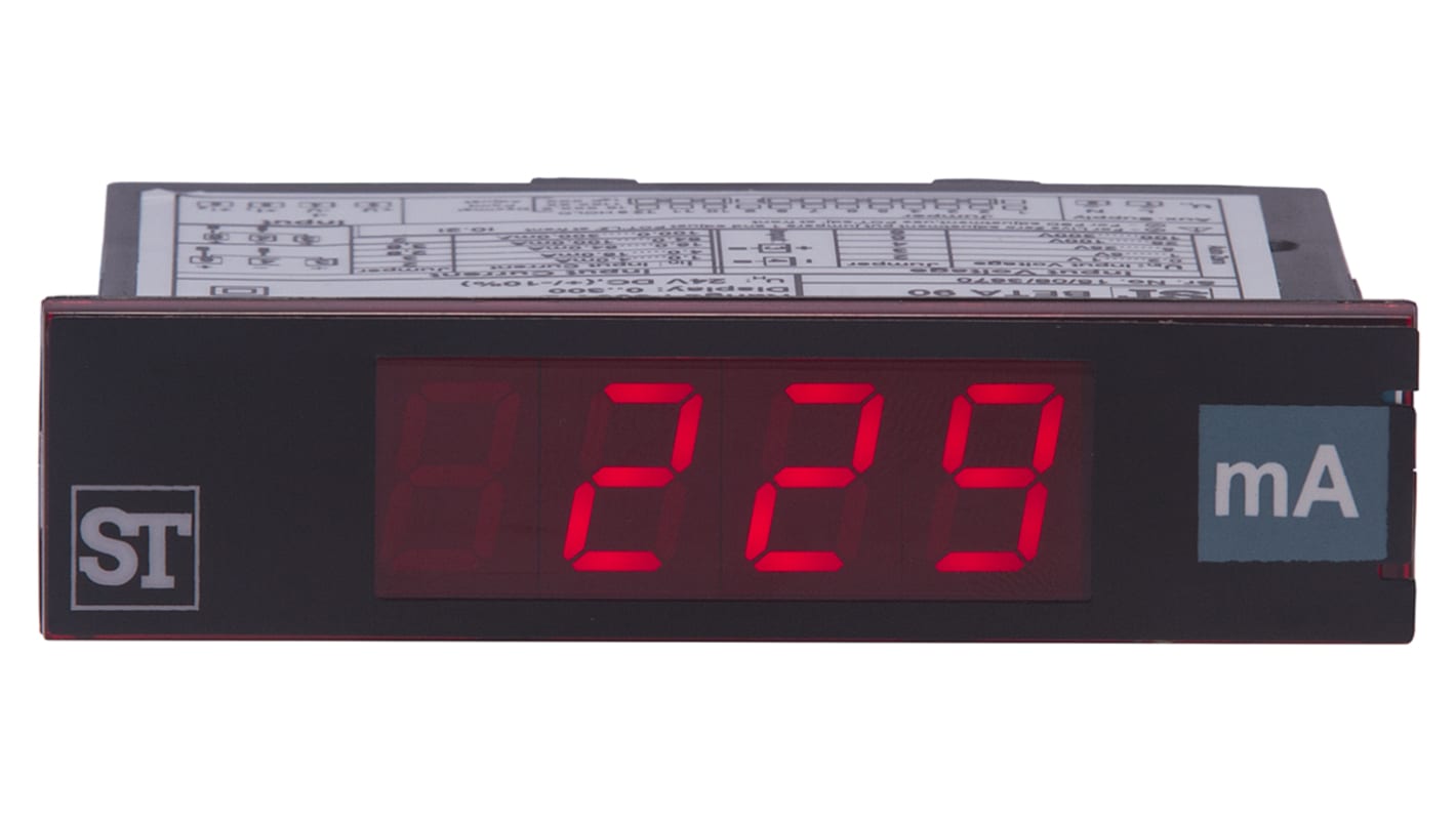 Sifam Tinsley Beta 90 7 Segment Display Digital Panel Multi-Function Meter for Current, 22.2mm x 92mm